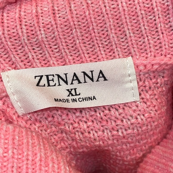 Cozy Soft Pink Turtleneck Sweater - Picture 4 of 4